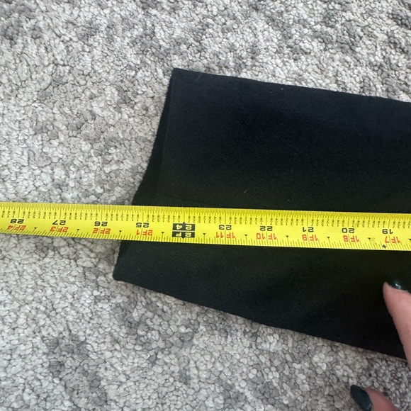 Escalier Black Wool Belted Coat with Genuine Fox Fur Collar Women’s Large Luxury - Picture 12 of 12